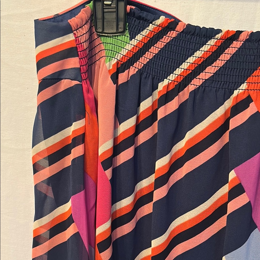 $278 Trina Turk Womens Blue Striped Halter Self-Tie Sleeveless Mini Dress Size L - Picture 7 of 13